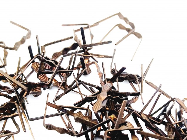 Antique Brass Bow Clips 11mm Closed 34mm Open