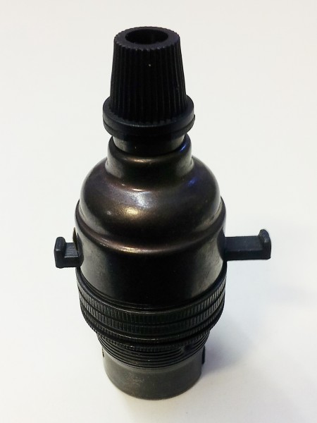 Switched Cord Grip Lamp Holder Various Finishes B22 large standard bayonet cap