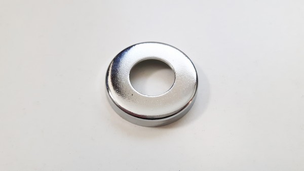 Chrome Pressed Nut Covers Washers 13MM Centre Hole Pack of FIVE