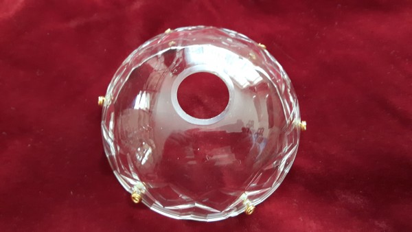 Hand Cut Bobeche - 6 pin holes