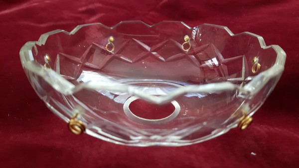 Hand Cut Bobeche - 6 pin holes