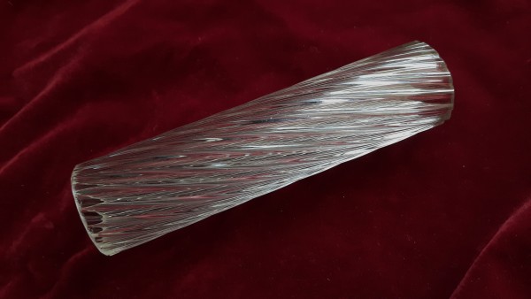 Chandelier glass twisted centre stem column