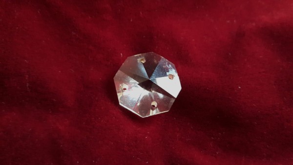 CRYSTAL OCTAGON BUTTON DIVIDER 4 WAY 18MM