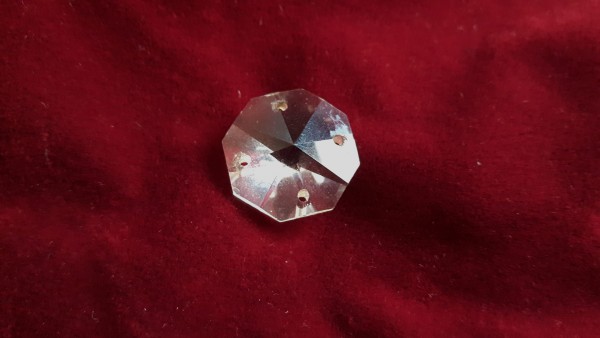 CRYSTAL OCTAGON BUTTON DIVIDER 4 WAY 18MM