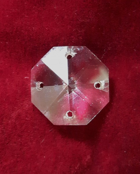 CRYSTAL OCTAGON BUTTON DIVIDER 4 WAY 18MM