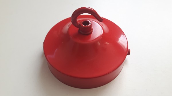Red Ceiling Rose Hook 