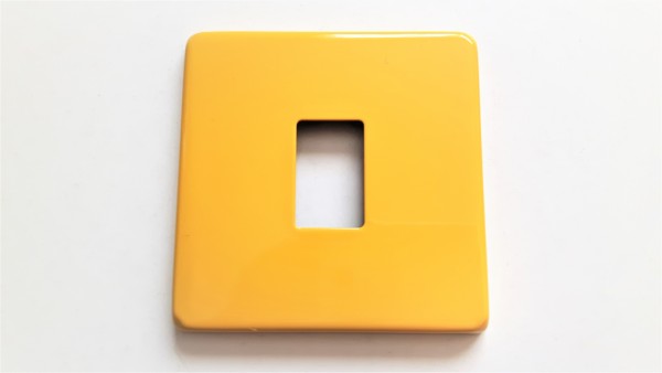 Yellow Light Switch Cover Plate Conversion