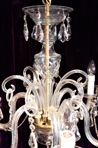 Bohemian Crystal Chandelier SOLD