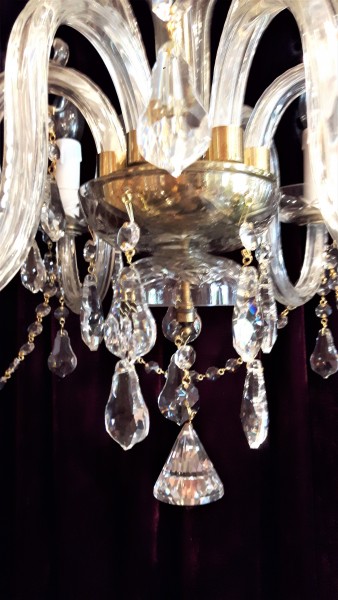 Bohemian Crystal Chandelier SOLD