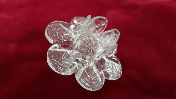 Hand blown glass flowers small closed