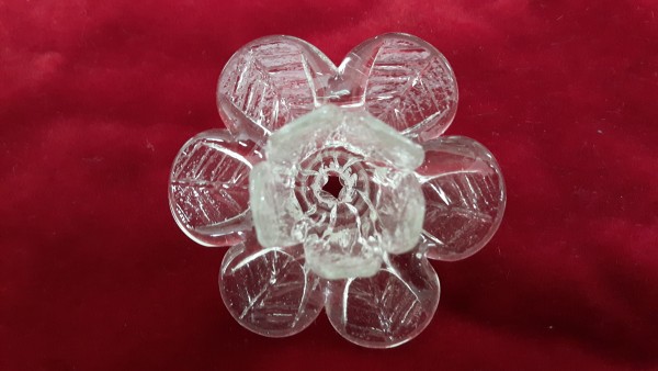 Hand blown glass flowers small closed