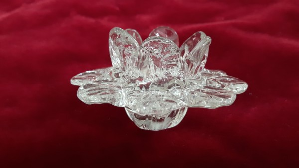 Hand blown glass flowers small open