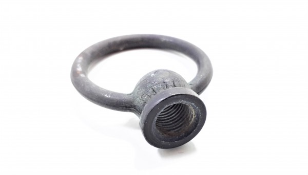 Bronze chandelier hook closed loop solid brass 10mm thread 42mm dia 