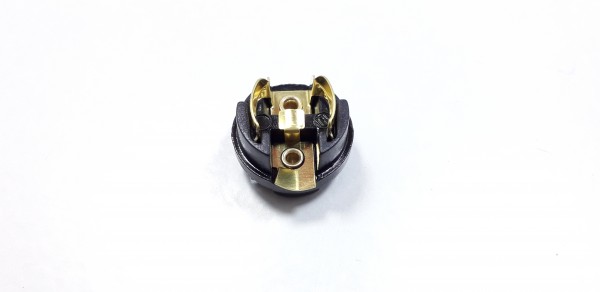 E14 lamp holder 3 part threaded skirt white thermo-plastic