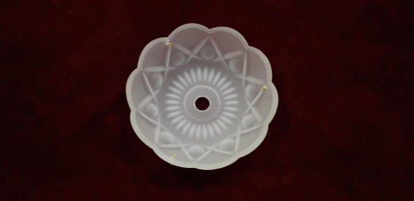 Frosted chandelier bobeche 