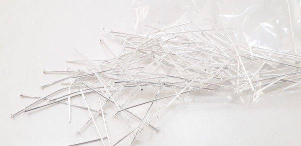 Bright Silver Chandelier Pins 22mm Length