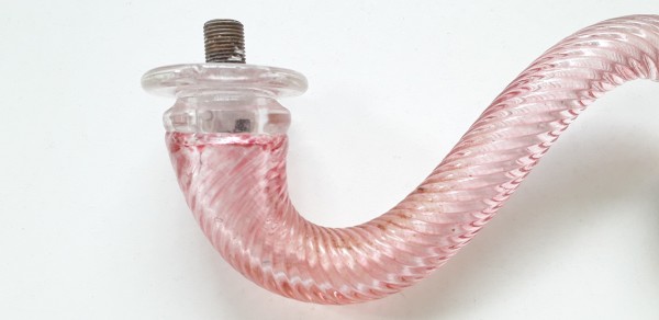 Pink Murano chandelier Arm hand blown