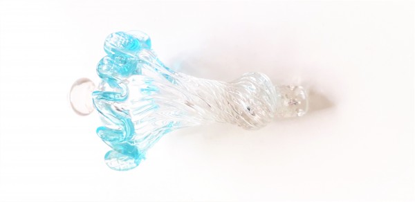 Antique Murano Chandelier Pendants - Blue and Clear