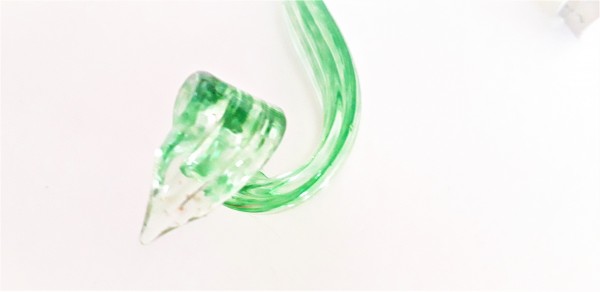 Green Murano Chandelier Crook Leafs