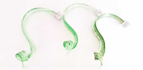 Green Murano Chandelier Crook Leafs