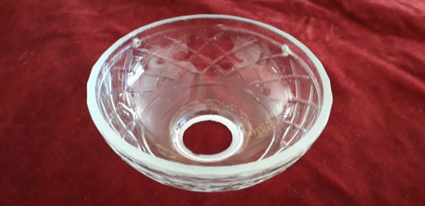 1950s chandelier bobeche - drip pan