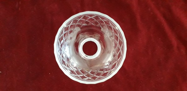 1950s chandelier bobeche - drip pan