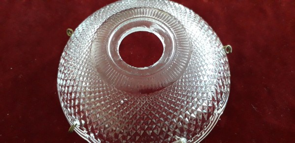 Glass chandelier drip dish