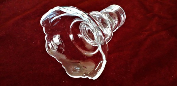 Large glass chandelier candle Cup