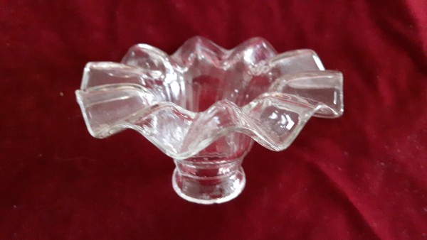 Glass chandelier top canopy 