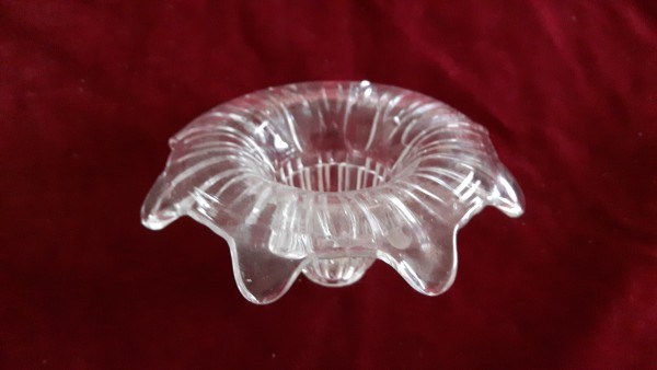 Glass chandelier top canopy