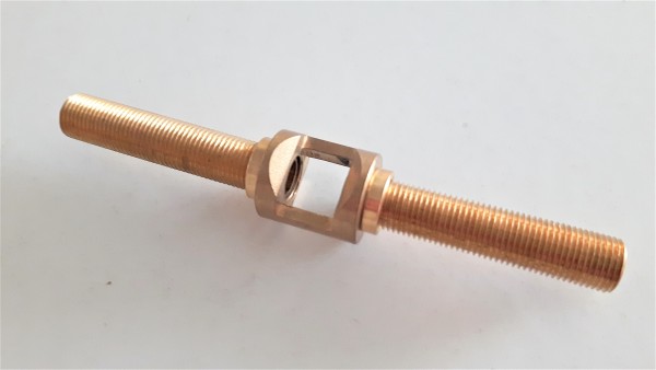 Brass M10 Threaded Tube With Hickey