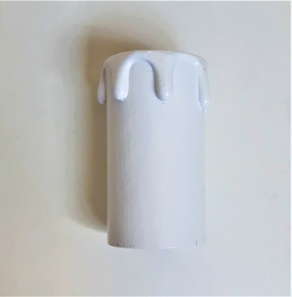 Candle Tubes  White Drip Card 55mm x 26mm pack of 5