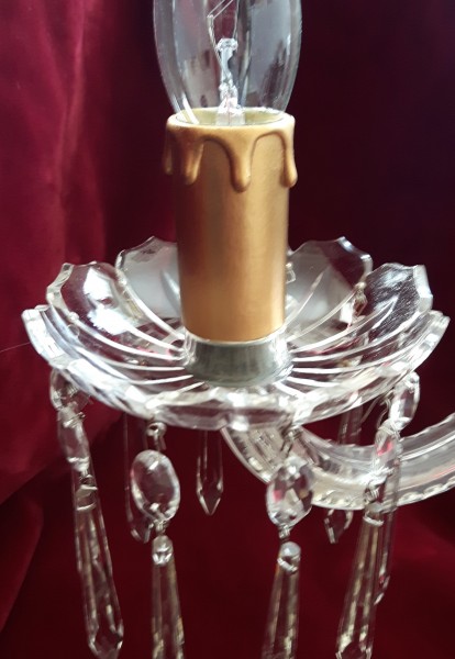 Gold Candle Tubes Drip Card 55mm x 26mm 