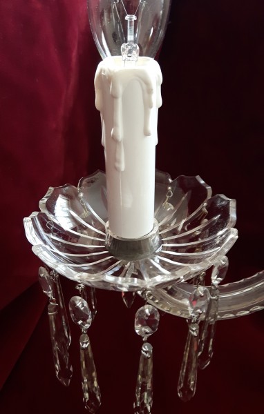 WHITE PLASTIC DRIP EFFECT CANDLE TUBES 100MM x 23.5mm