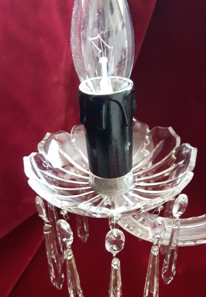 Candle Tubes Black Drip Card 55mm x 26mm pack of 5