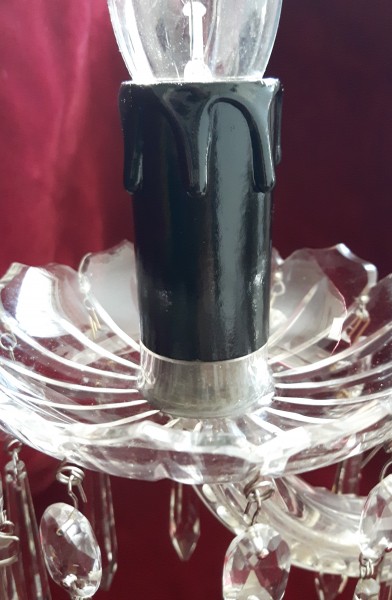 Candle Tubes Black Drip Card 55mm x 26mm pack of 5
