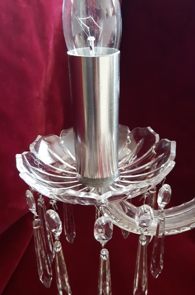 Nickel Tube sleeve chandelier candle cover 100mm x 30mm 