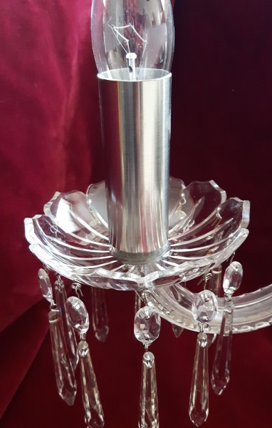 Nickel Tube sleeve chandelier candle cover 100mm x 30mm 