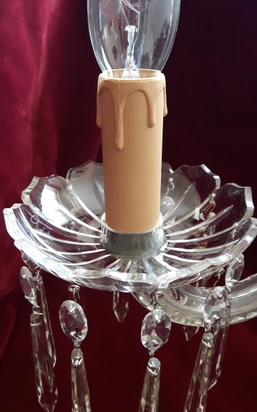 Chandelier Candle Tube 70mm x 26mm Brown Drip Plastic