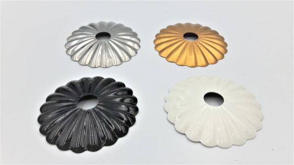 Gold gilded Decorative Rosette flower cap cover 35mm Diameter with 10mm Hole