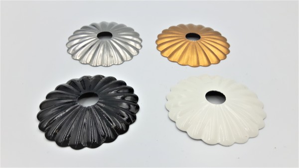 Polished brass Decorative Rosette flower cap cover 35mm Diameter with 10mm Hole  