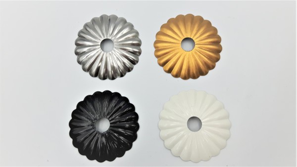 Gold gilded Decorative Rosette flower cap cover 35mm Diameter with 10mm Hole