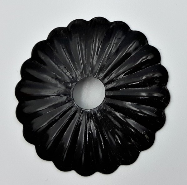Black Decorative Rosette flower cap cover 35mm Diameter with 10mm Hole 