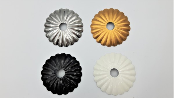 Polished brass Decorative Rosette flower cap cover 35mm Diameter with 10mm Hole  