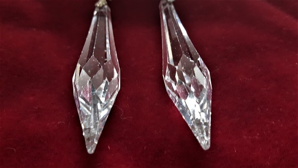 Vintage chandelier Icicle Drops