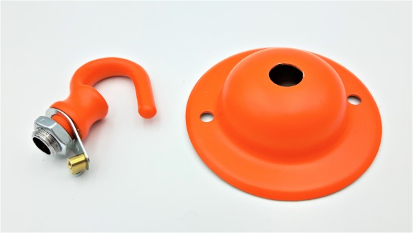 Orange Ceiling Rose Hook 