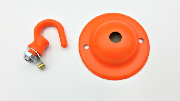 Orange Ceiling Rose Hook 