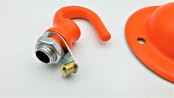 Orange Ceiling Rose Hook 