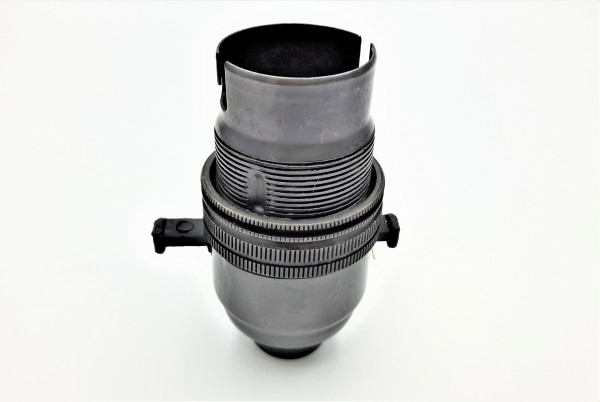 Switched lamp holder BC B22 antique bronze finish half inch base thread