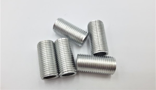 Hollow tube threaded rod, allthread M10 20mm length x 5 pieces